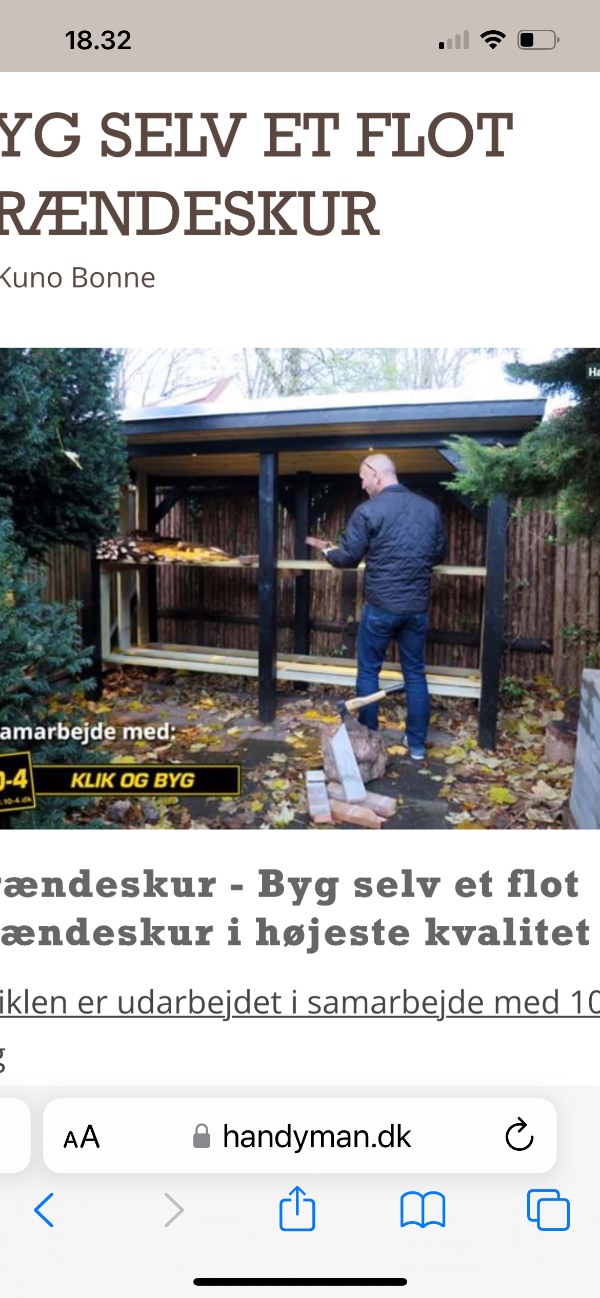 Bygge et brænde skur
