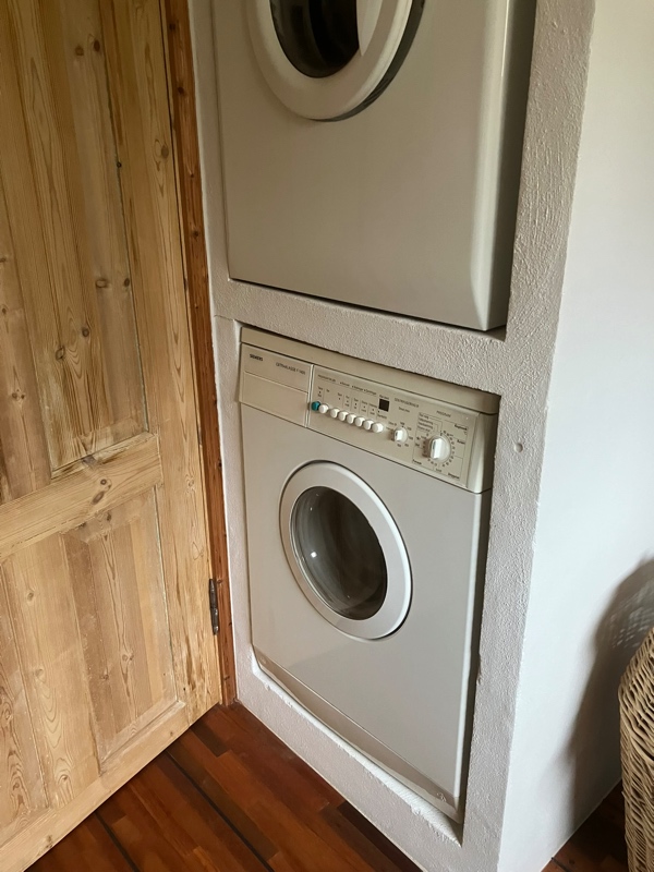 Tilsluttet vaskemaskine