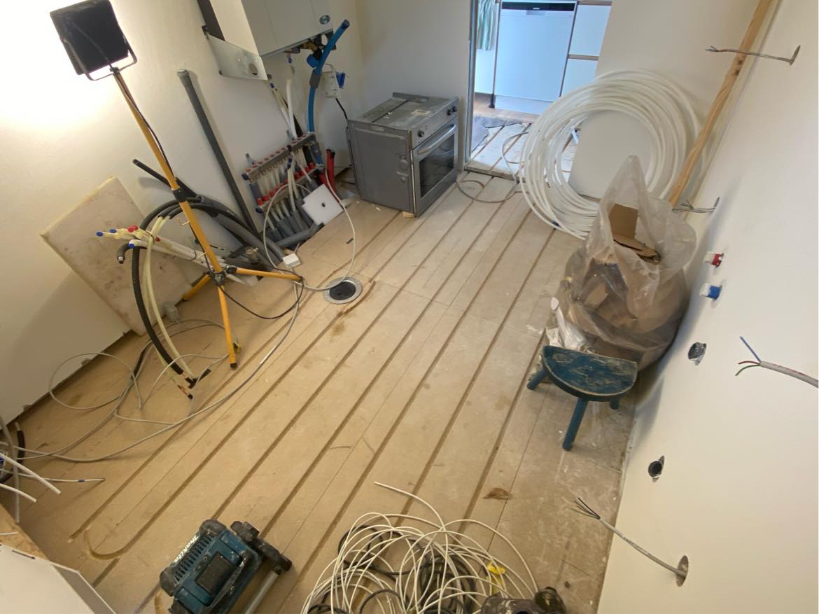 Vådrums vinylgulv 8 m2