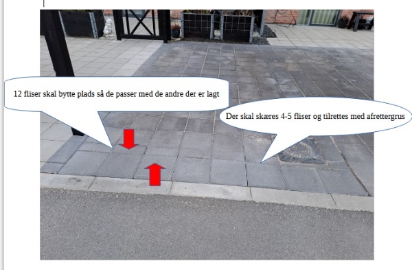 Omlægning af fliser