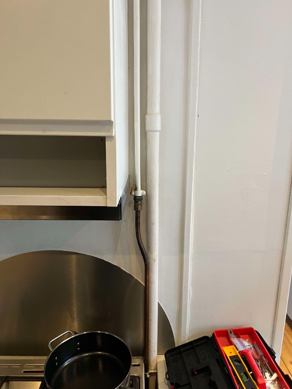 afmontering af gaskomfur