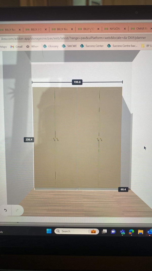 Samling af 2x Ikea pax