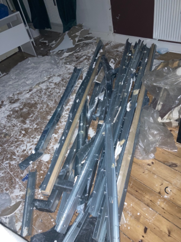 Byggeaffald til skrot/genbrugsstation