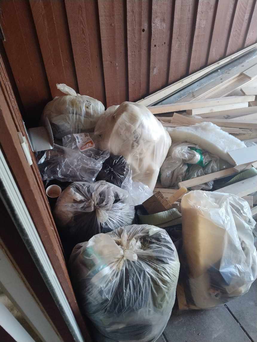Afhentning af bygge affald