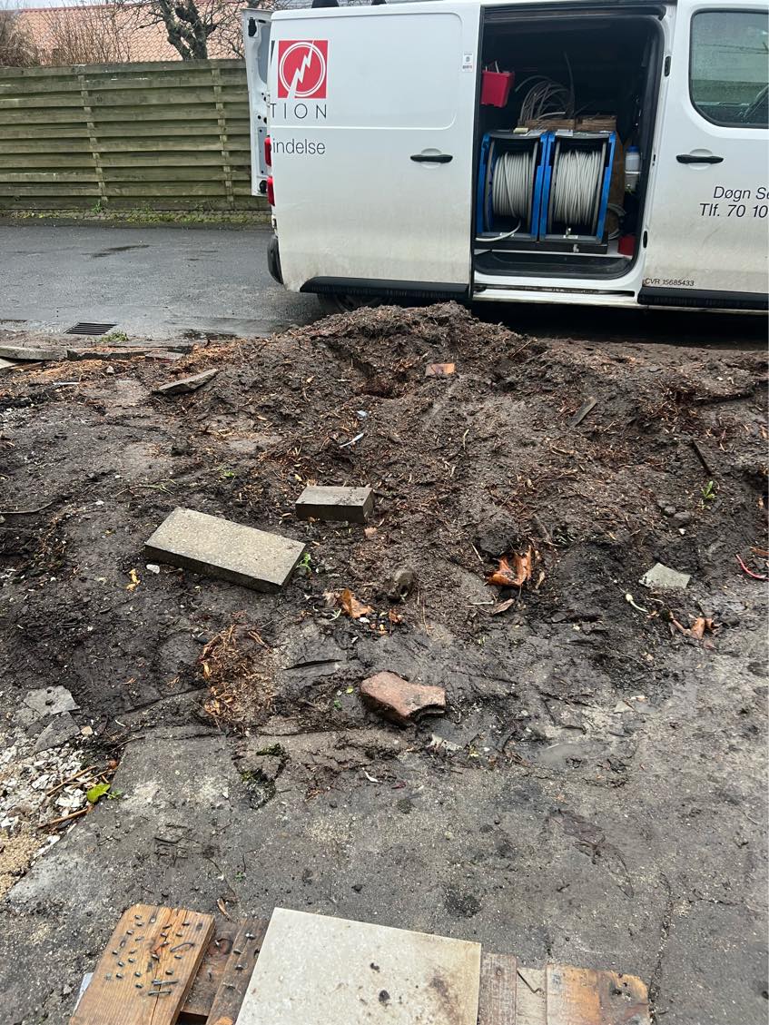 Jeg søger hjælp til fjernelse af jorden.