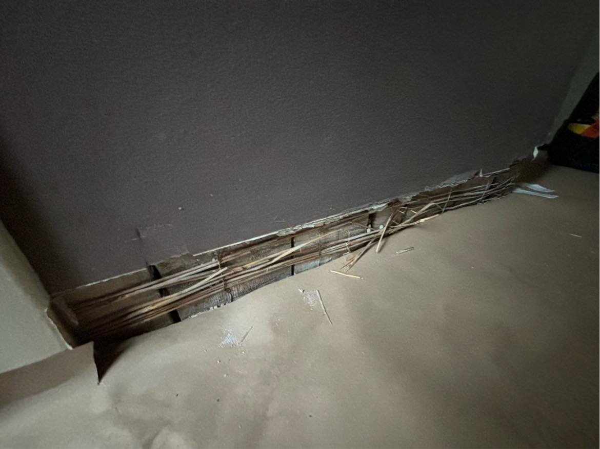 Puds af vægge med mørtel