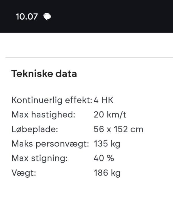 Transport at tungt løbebånd fra Aarhus til vodskov