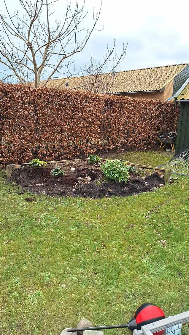 Fjernelse af jord og brædder