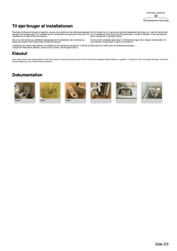 edberedning af vvs rapport