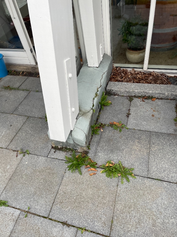 Betonsokler under bærende konstruktion