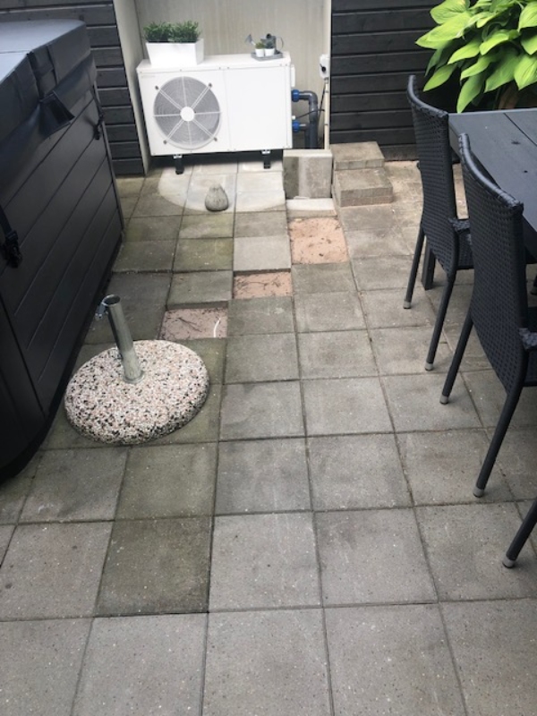 Omlægning af fliser.. lille projekt