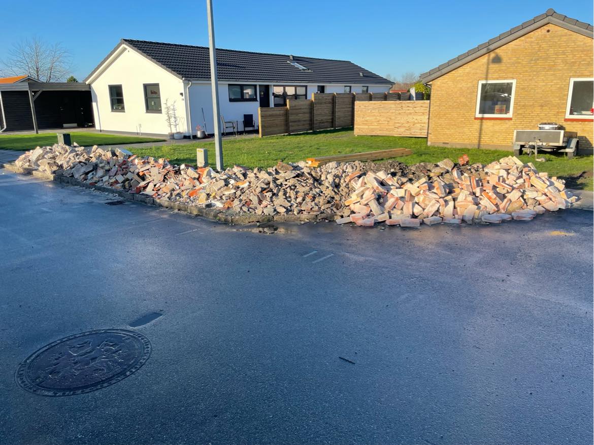 Murbrokker ønskes afhentet