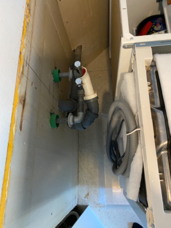 dishwasher installation to water