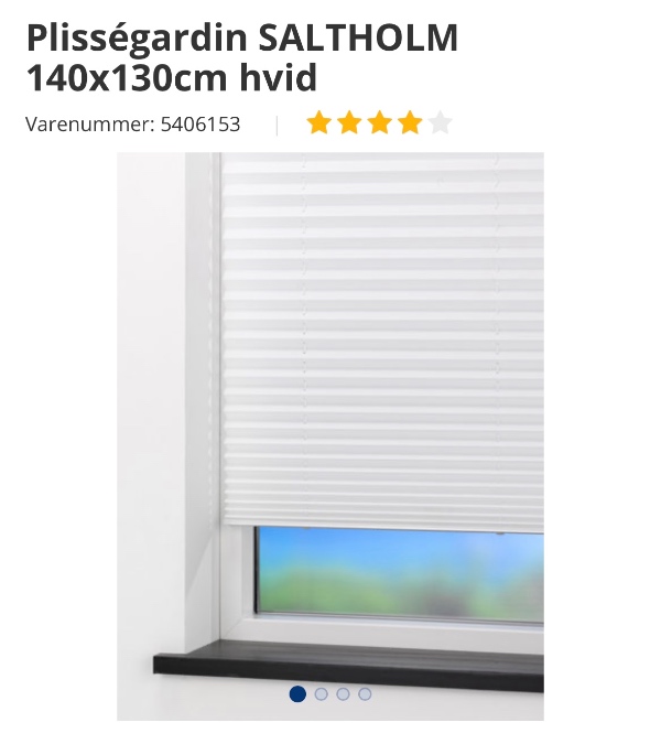 Opsætning af plisségardin og gardinstang