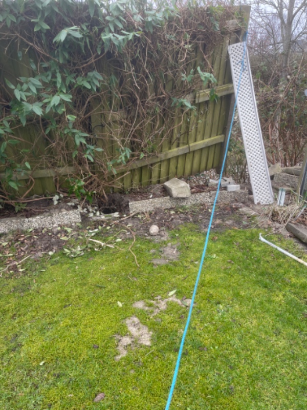 Reperation af plankeværk i min baghave