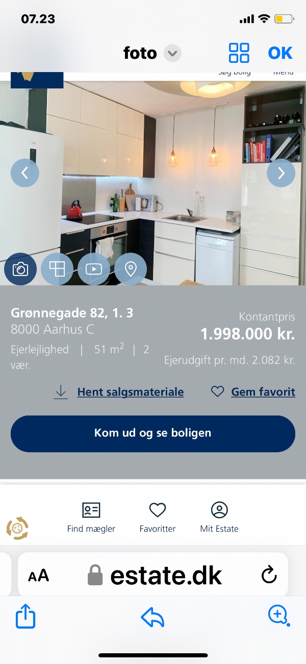 Lille lejligheds køkken pilles ned og bortskaffes