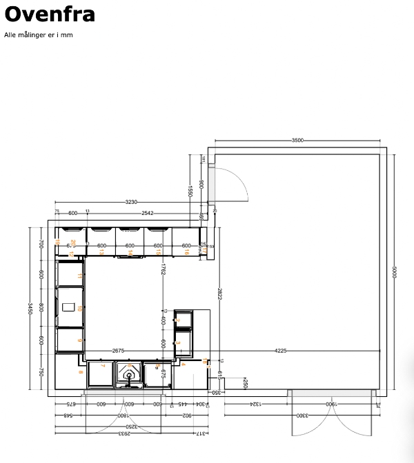 Samling af IKEA-køkken