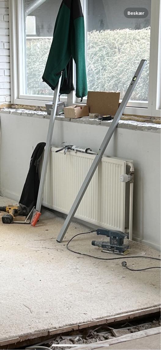 Fjerne radiator og rykke armatur