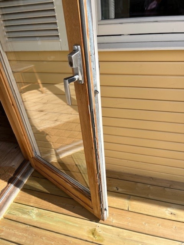Ny lås til terrassedør