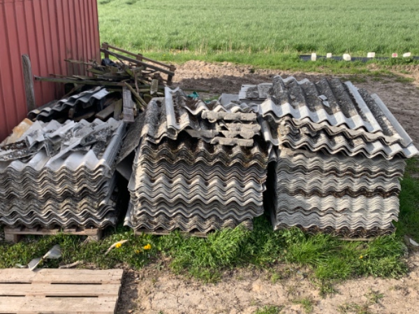 Asbest tagplader ca. 150 Stk Stevns kommune