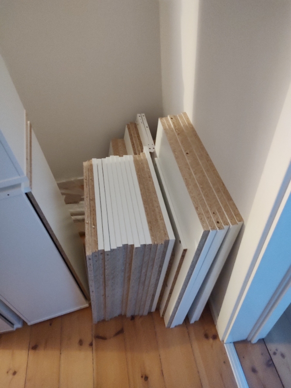 gen-samling af 5 ikea pax skabe