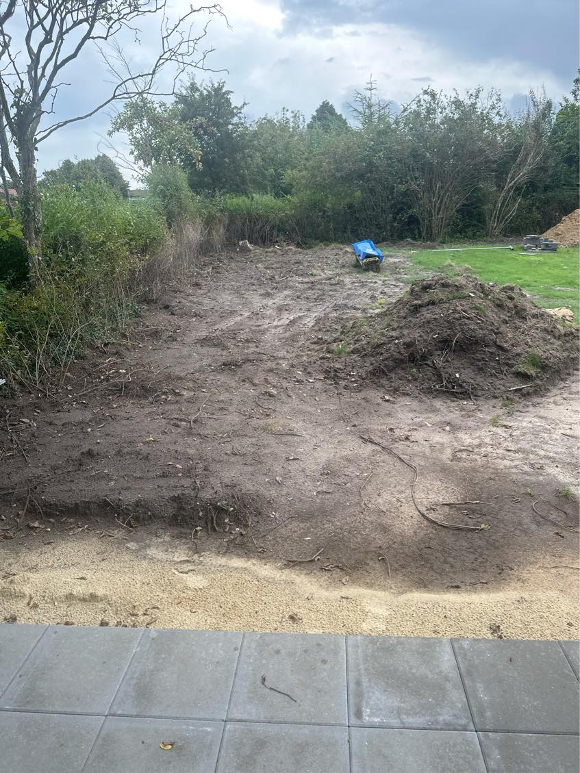 Anlæggelse af ny græsplæne.