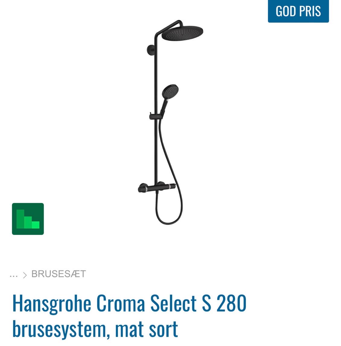 Opsætning nyt Hans Grohe brus