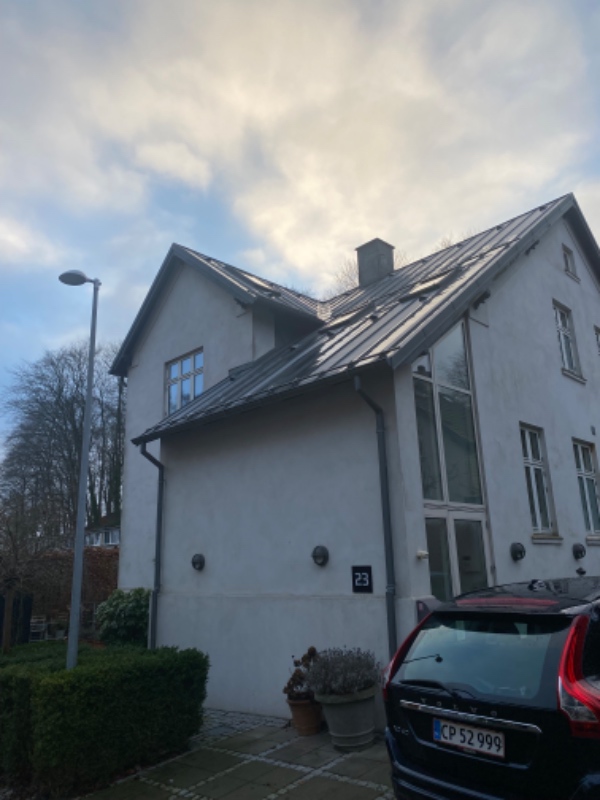 Rensning af tagrender- lidt kompliceret opgave.