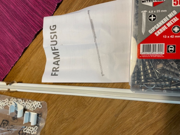 Opsætning af Ikea gardinstænger