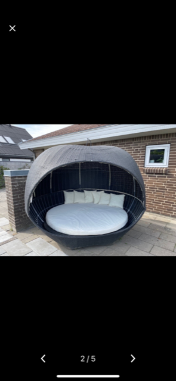 transport af polyratan dobbelt daybed - fra Hørning til Slangerup