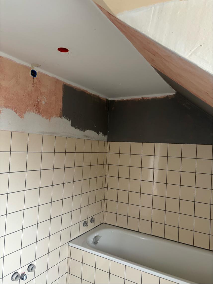 15m2 væg spartles og filtes