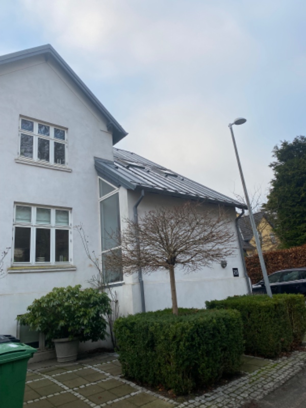 Rensning af tagrender- lidt kompliceret opgave.