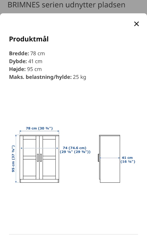 Nedbæring af Brimnes IKEA kommode