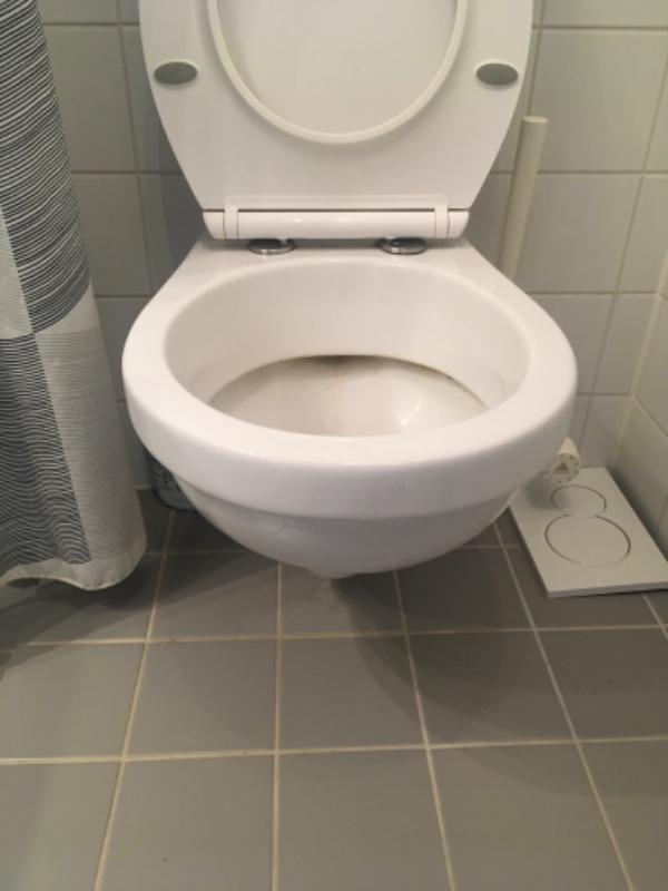 Toiletudskiftning med nyt