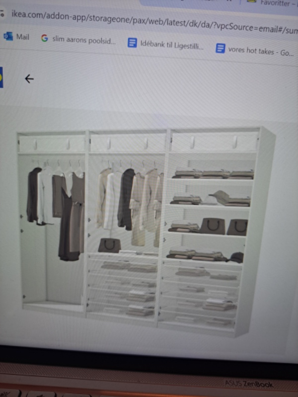 Samling af klædeskab Pax fra Ikea