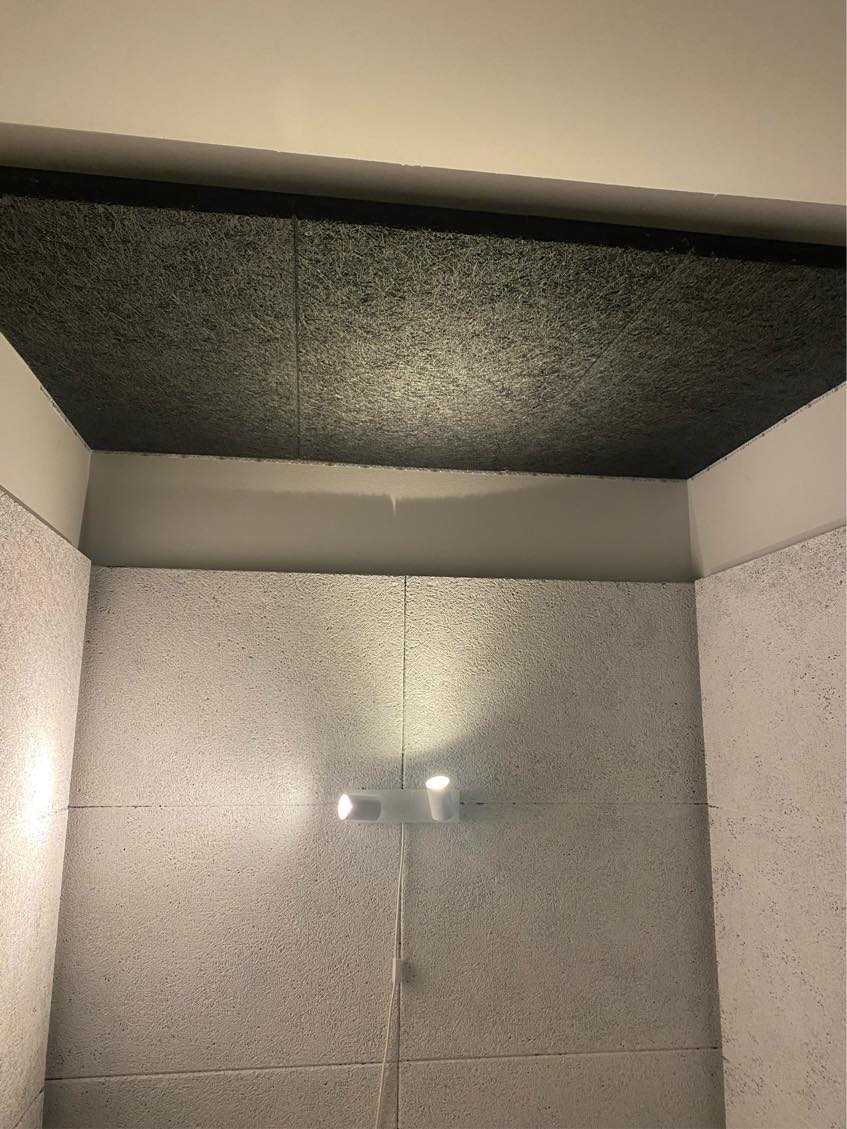 Nedtagning af plader i loft , flytning af seng til andet sted