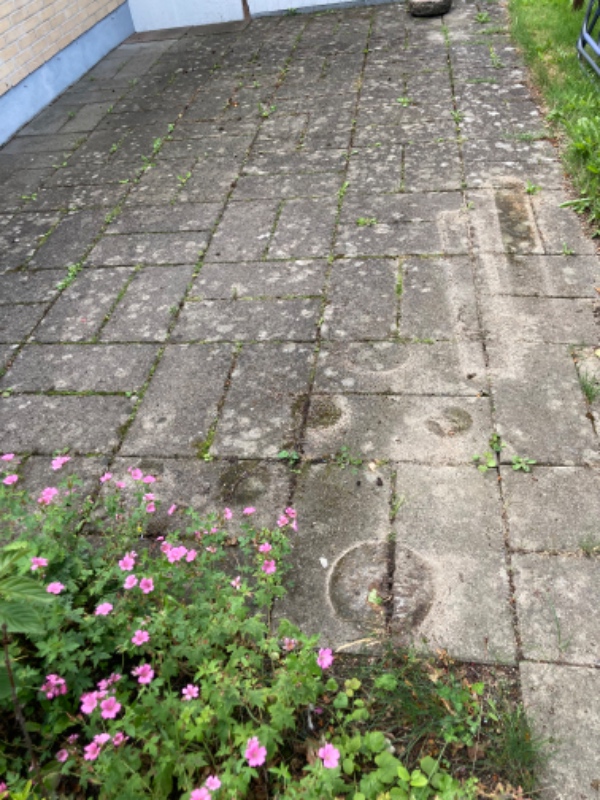 Afhentning af 80m2 betonfliser