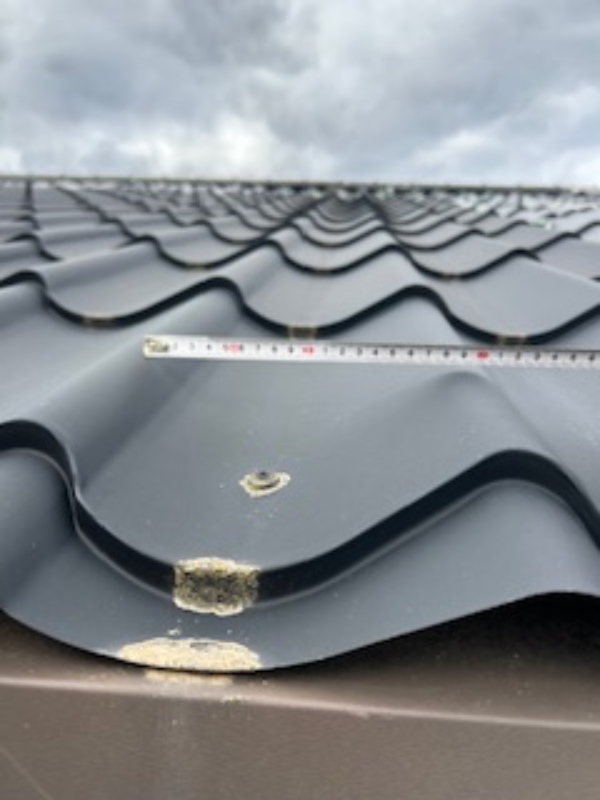 delvis udskiftning af metaltagplader