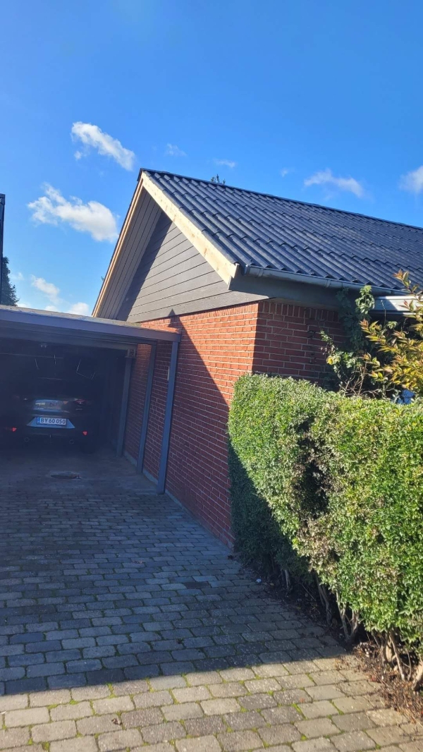 Malet endegavle på rækkehus