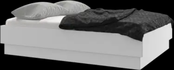 Simpel hvid sengeramme 210x210