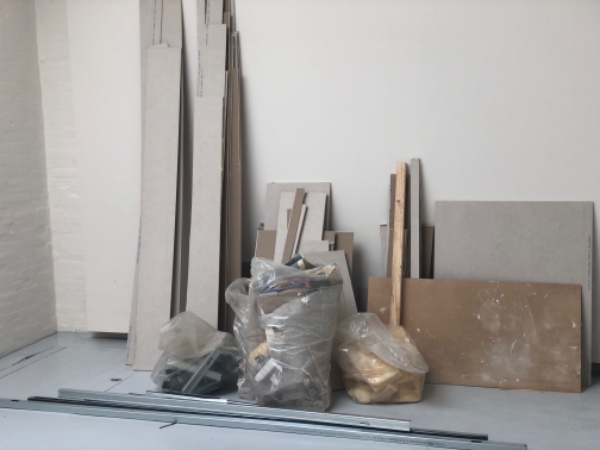 Byggeaffald til genbrugsstationen