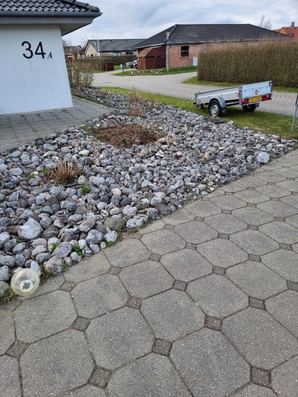 Hentet en masse natursten. Der er mange.