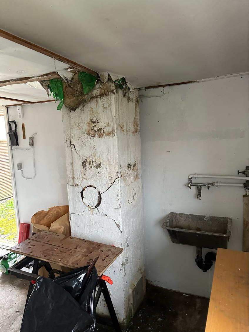 Nedtagning / fjerne skorsten