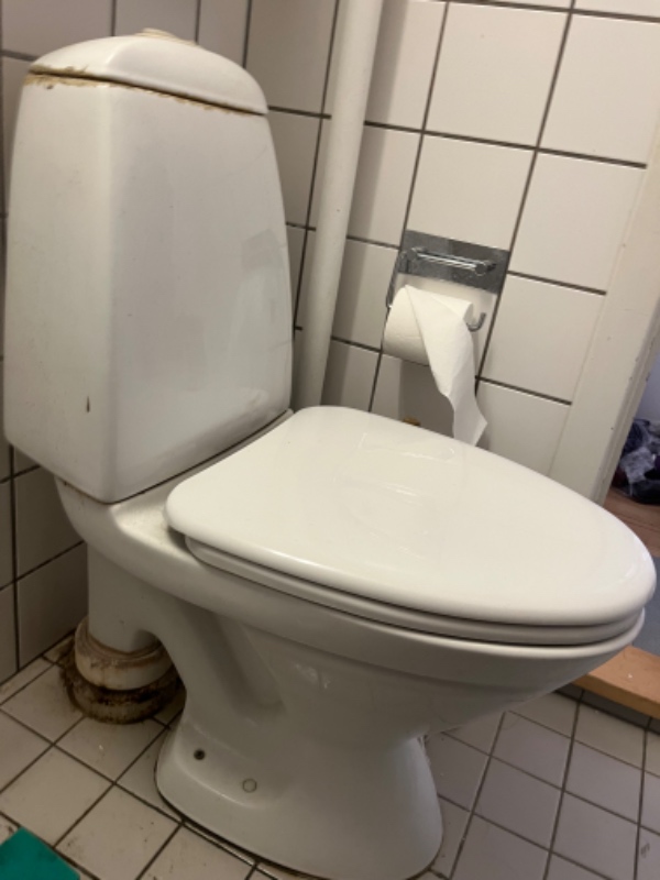 Fikse utæthed i badeværelsesrør, montere ny ballofix med greb, udskifte toilet, montere nyt