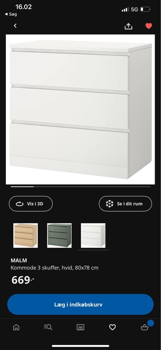 Hjælp til at samle MALM kommode