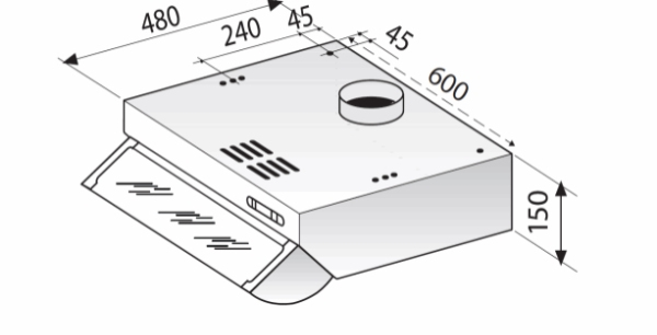 Opsætning af ny emhætte