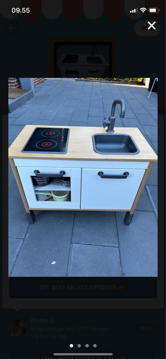 Afhentning af ikea lege køkken i dragør som kører til højdevej