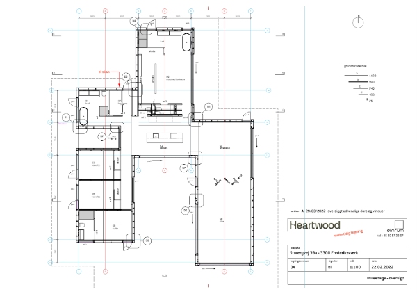 Fuge 250m2 hus langs gulv indvendigt