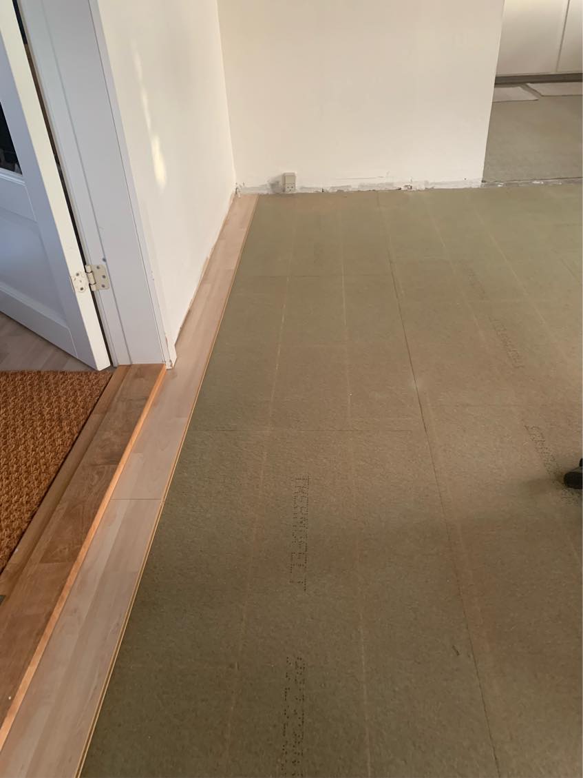 Lægning af klik gulv ca. 20 m2