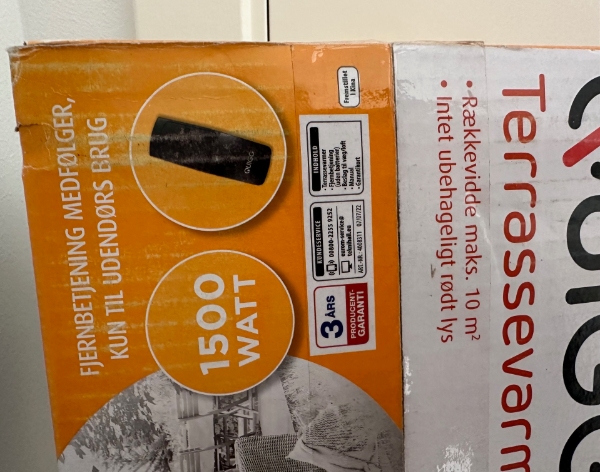 Samling af el-terrassevarmer